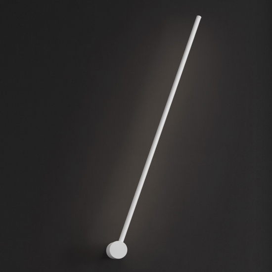 Applique bacchetta moderna bianca led 23w 3000k per interni