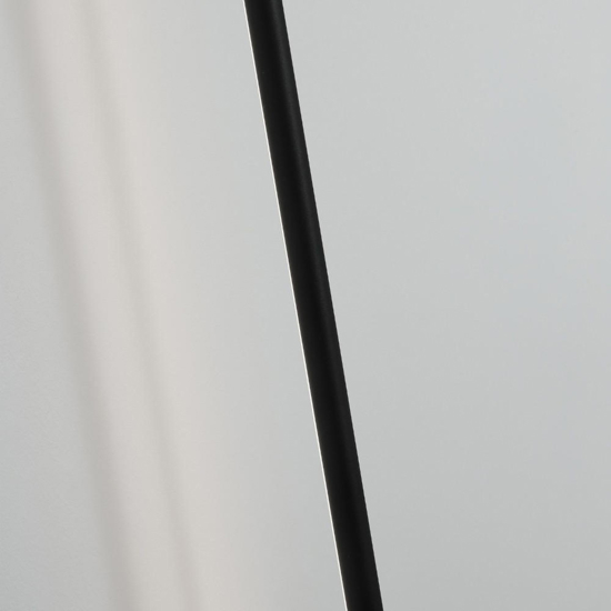 Applique incrocio 90cm sporgenza 9cm bacchetta nera led 15w moderna