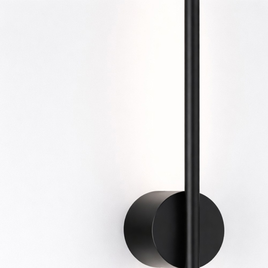 Applique per comodini bacchetta nera led 10w 3000k
