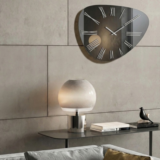 Grande orologio da parete 60x90 design in vetro moderno