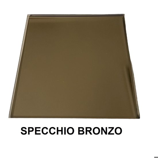 Grande orologio 60x90  da parete vetro bronzo design moderno