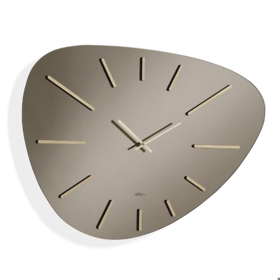 Grande orologio 60x90  da parete vetro bronzo design moderno