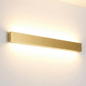 Applique rettangolare 90cm oro led 36w 3000k moderna