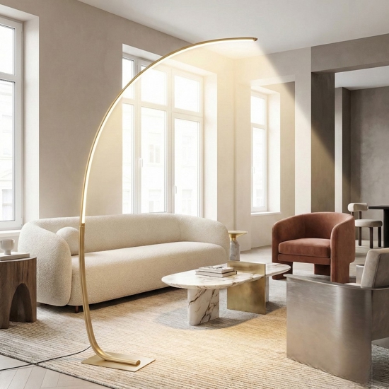 Lampada ad arco oro keep ondaluce led 30w 3000k dimmerabile