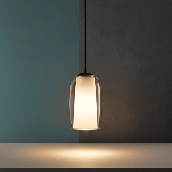 Ondaluce bonnie lampada a sospensione vetro trasparente