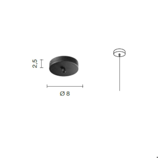 Lampada da comodino per camera da letto madagascar ondaluce vetro fume