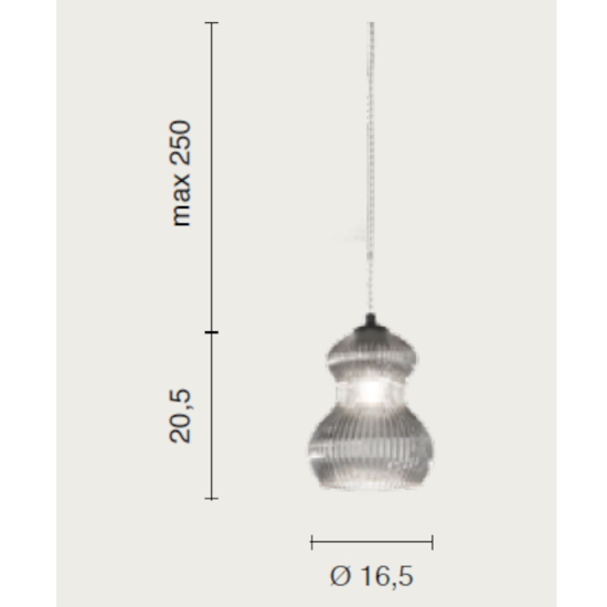 Lampada a sospensione vetro bianco opaco ondaluce madagascar