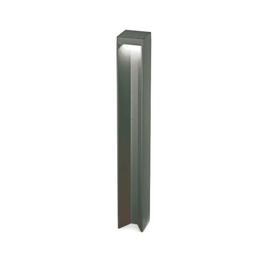 Ideal lux kurt pt 4000k lampione per giardino moderno antracite ip54