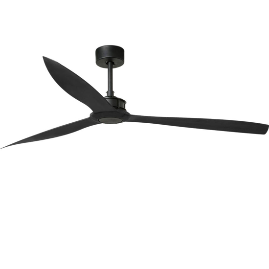 Ventilatore da soffitto nero a pale 39mq silenzioso con telecomando