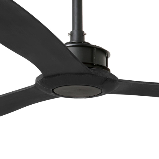 Ventilatore da soffitto nero a pale 39mq silenzioso con telecomando