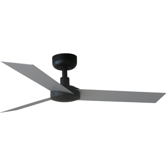 Ventilatore da soffitto 28mq a pale silenzioso grigio nero con telecomando