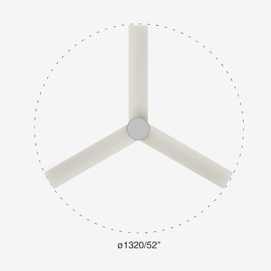 Ventilatore da soffitto smart con luce pale bianco da 28mq