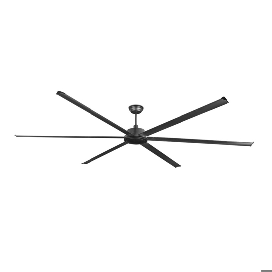 Grande ventilatore nero da soffitto a pale 39mq con telecomando
