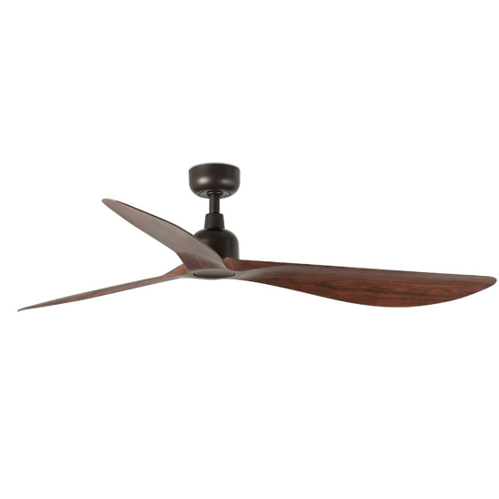 Ventilatore da soffitto per balcone ip44 legno scuro motore silenzioso