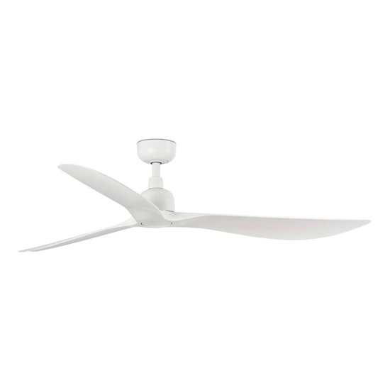 Ventilatore da soffitto bianco ip44 da esterno con telecomando 28mq