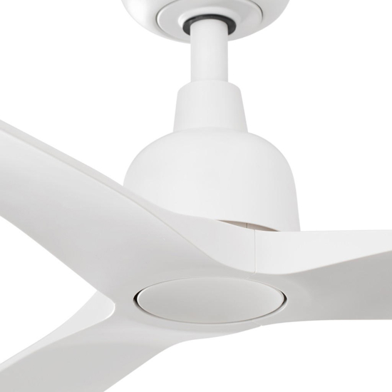 Ventilatore da soffitto bianco ip44 da esterno con telecomando 28mq