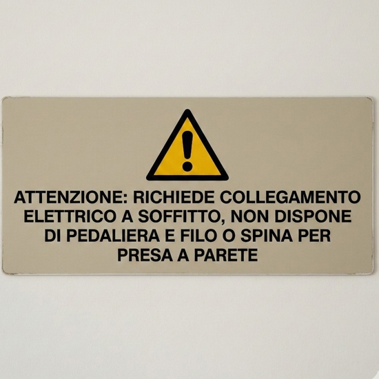 Piantana pendente nera tubolare sospesa attacco a soffitto led 20w 3000k