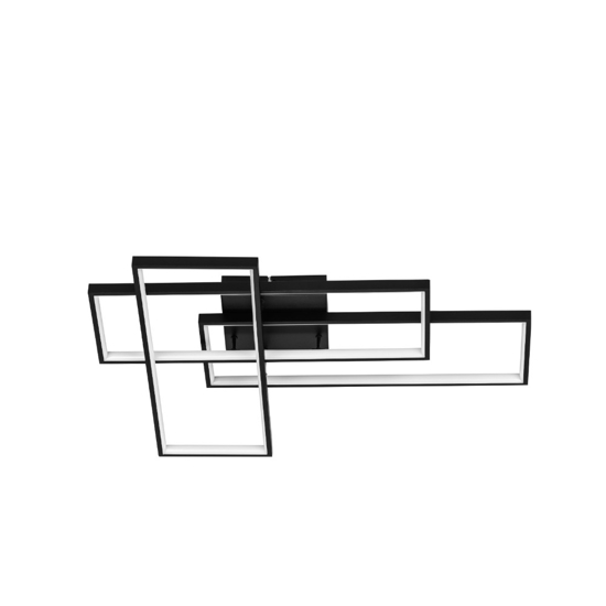 Plafoniera moderna per soggiorno led 3200k design nero