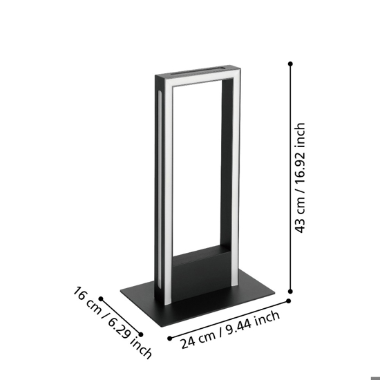 Salvilanas z lampada da tavolo minimal led cct da 2700k a 6500k