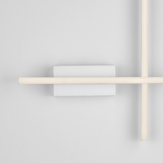 Applique da parete bianco design minimal led 3200k