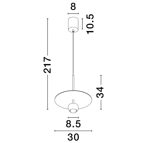 Lampada pendente design moderna led per isola cucina
