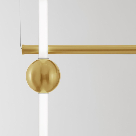 Lampadario oro design moderno per salotto led 59w 3000k
