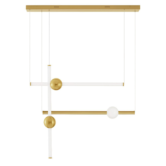 Lampadario oro design moderno per salotto led 59w 3000k
