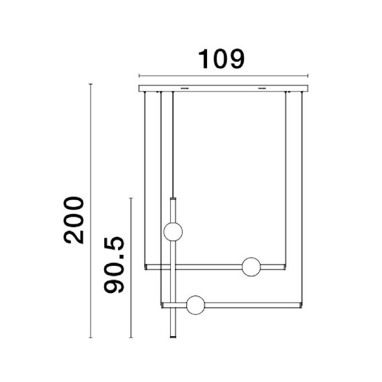 Lampadario oro design moderno per salotto led 59w 3000k