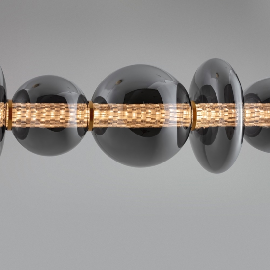 Lampadario moderno orizzontale per soggiorno contemporaneo