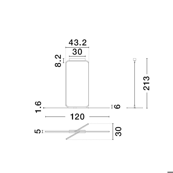 Lampadario da cucina moderno led da 2700k a 4000k biemissione