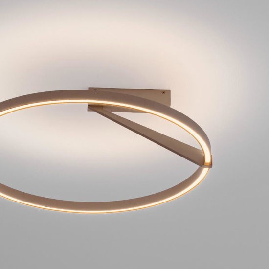 Plafoniera tonda led 35w 2700k 3000k 4000k moderna caffe moca biemissione
