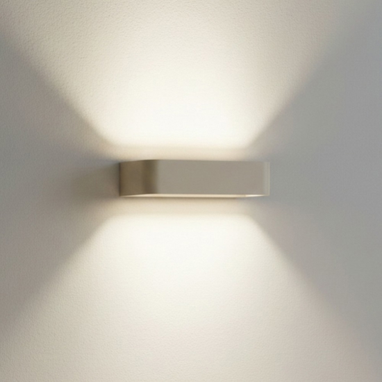 Top light smart applique led rettangolare sabbia 20w cct moderna