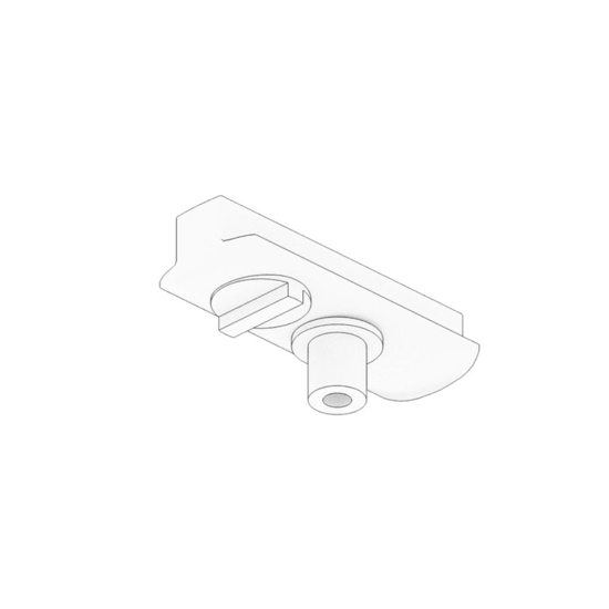 Accessorio kit lampada a sospensione per binario bianco monofase