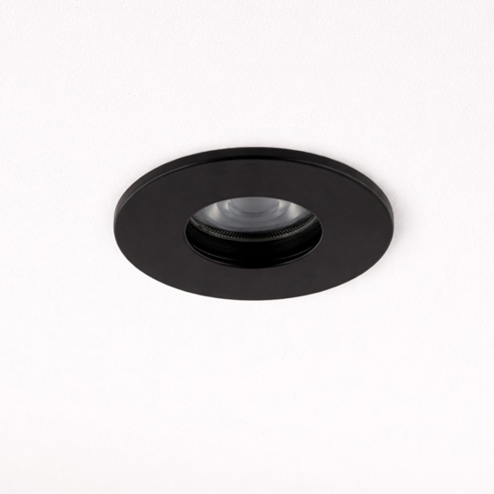 Faretto da incasso soffitto rotondo nero per bagno doccia ip54 gu10 220v