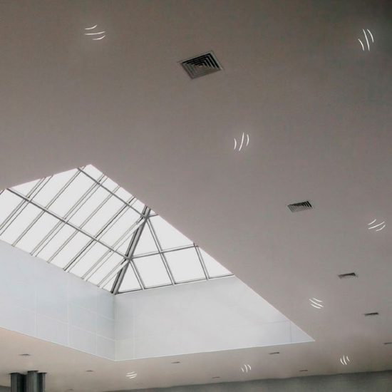 Faretto di gesso cristaly graffio incasso da soffitto led 28,5w 3000k