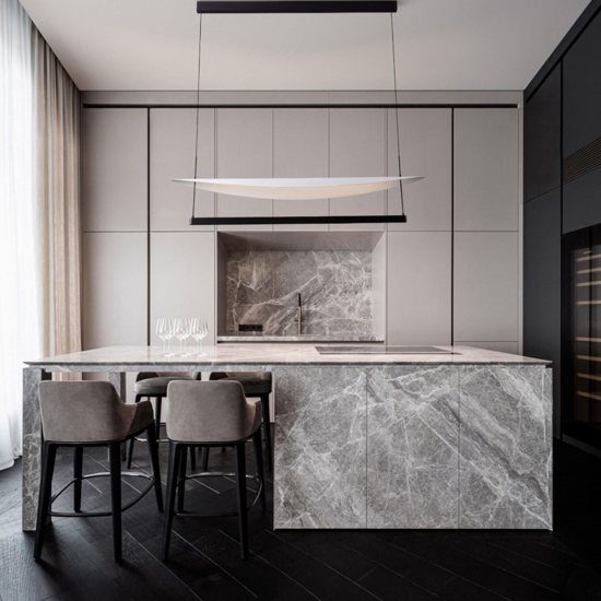 Lampadario led 81w 3000k nero bianco moderno per tavolo sala da pranzo
