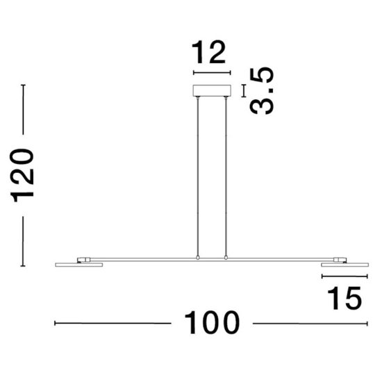 Lampadario moderno per tavolo da pranzo nero oro led 3000k luci orientabili