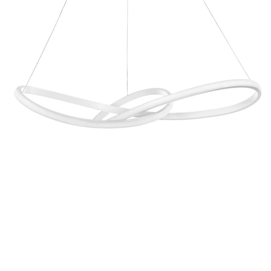 Lampadario moderno bianco led 3000k design