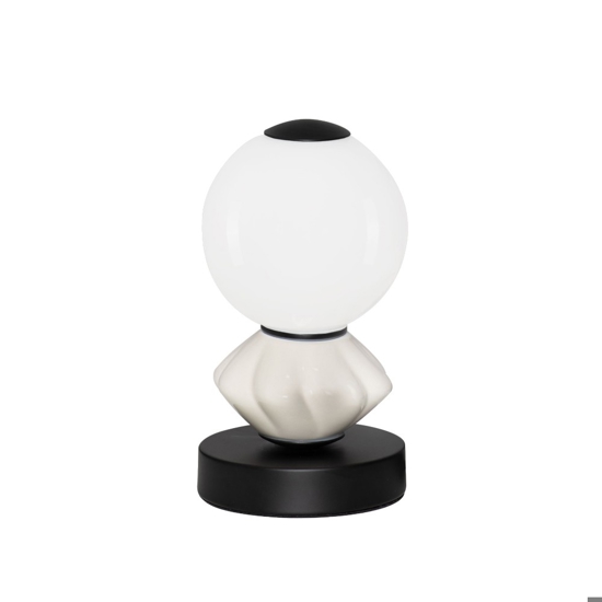 Abat-jour per camera da letto grigio chiaro vegtro ceramica