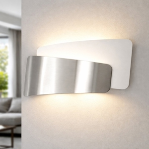 Applique da parete design moderna in vetro mettallo fabas luce slane