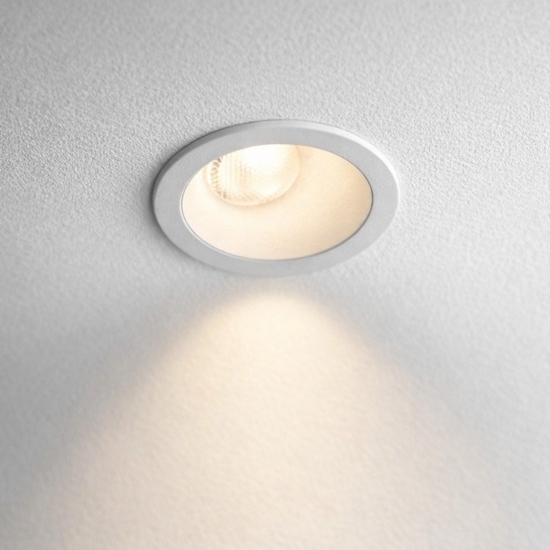 Ideal lux virus faretto da incasso led tondo 3w 3000k bianco
