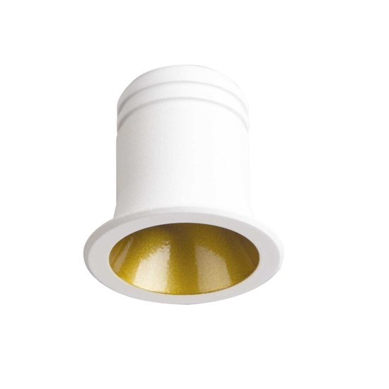 Virus ideal lux faretto led da incasso rotondo 3w 3000k bianco oro