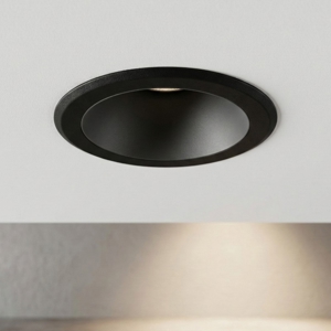 Ideal lux virus faretto led incasso a soffitto 3w 3000k nero tondo