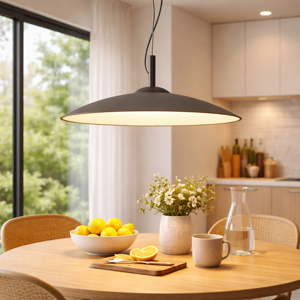 Lampadario da cucina nero ideal lux eclipse