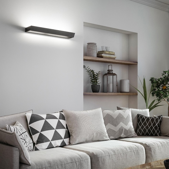 Isyluce applique nera 50w 3000k-4000k design moderno