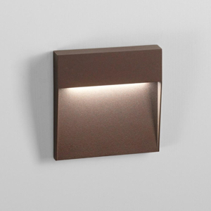 Ondaluce segnapasso led da parete per esterno corten led 3w 3000k ip54