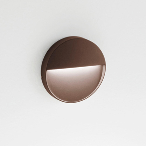 Ondaluce segnapasso led da esterno rotondo corten 3w 4000k