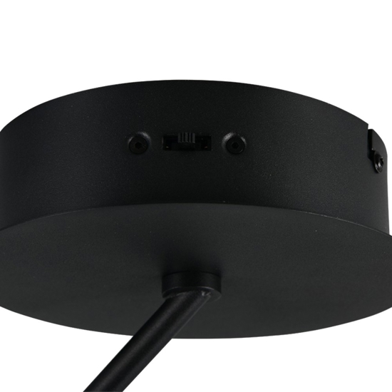 Plafoniera rotonda circolare nera moderna led dimmerabile 2300k 3000k 4000k