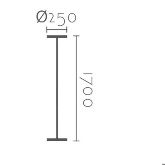 Piantana bianca led 30w dimmerabile da 3000k a 5000k