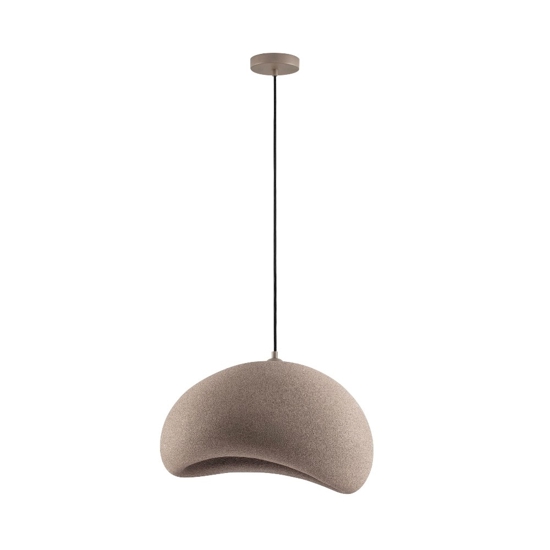 Lampadario a sospensione wabi sabi marrone 50cm design japandi